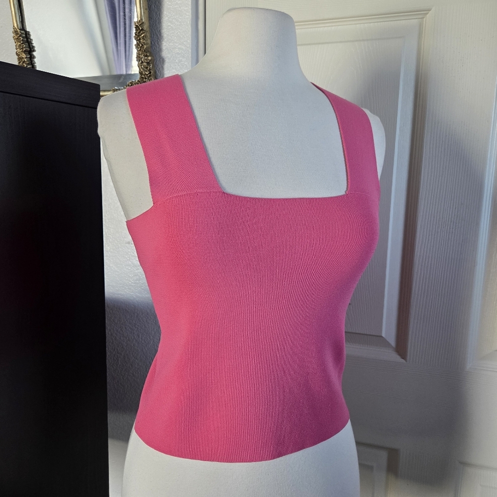 House of Harlow 1960 pink square neck tank top Size S